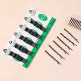 Set of 36 small black bobby pins