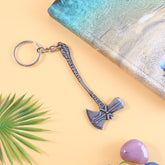 Premium Metal Axe Keychain with detailed 3D axe design