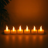 6 Piece LED Flameless Tealight Candle Lights with Remote