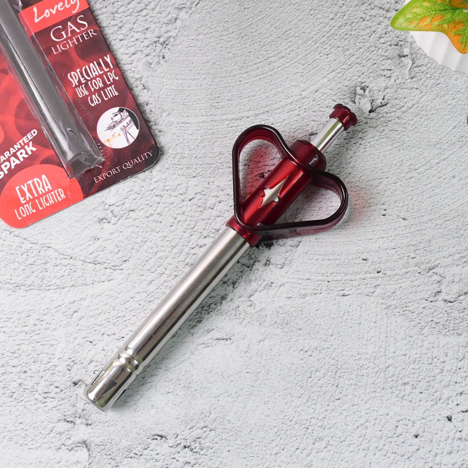 Supermom Lovely Gas Lighter extra long stainless steel