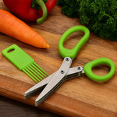Premium 3-blade kitchen scissors with cleaning comb