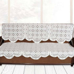 Lace-Design Sofa Protector Runner - (1 Pc / 132x28 Inch)