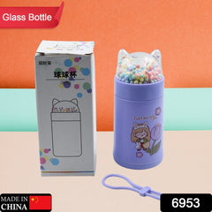Sparkling 350ml glass cup for kids