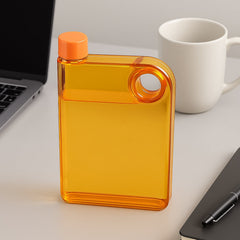 Notebook Style Slim Water Bottle in multicolor