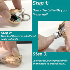 KeyClip nail clipper folded for safety