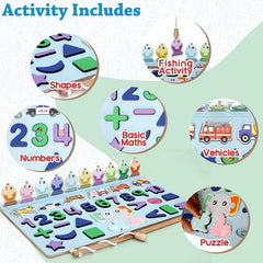 Magnetic Match & Count toy in use by child