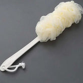 Long handle loofah back scrubber for shower and bath