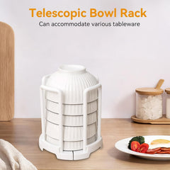 DryNest plastic bowl holder for drying dishes