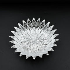 Multipurpose plastic serving tray silver finish mukhwas Diwali India