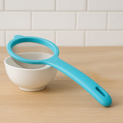 Brew Force mesh strainer in use