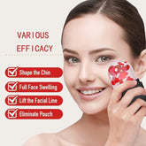 Black ice roller massager reducing facial puffiness