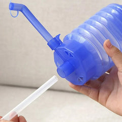 Manual pump pressed by hand dispensing water