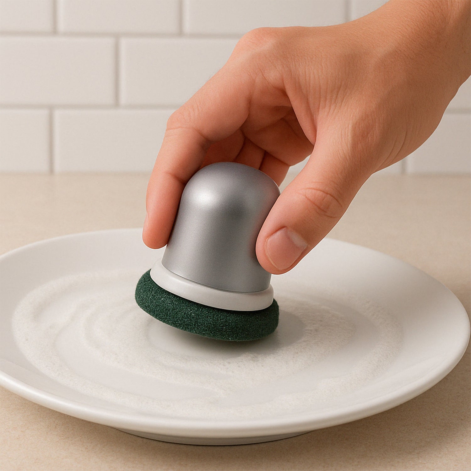 Pro Clean Heavy-Duty Kitchen Scrubber with ergonomic grip