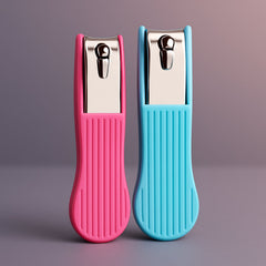 Nail cutter with built-in nail file and grime remover