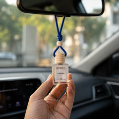 Car perfume wooden cap detail