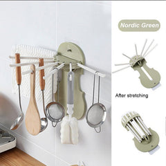 Wall-mounted hanger installed in kitchen setting