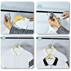 Tri grip plastic hanger connectors for clothing racks