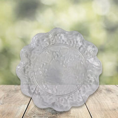 Garden grace plastic dinnerware set