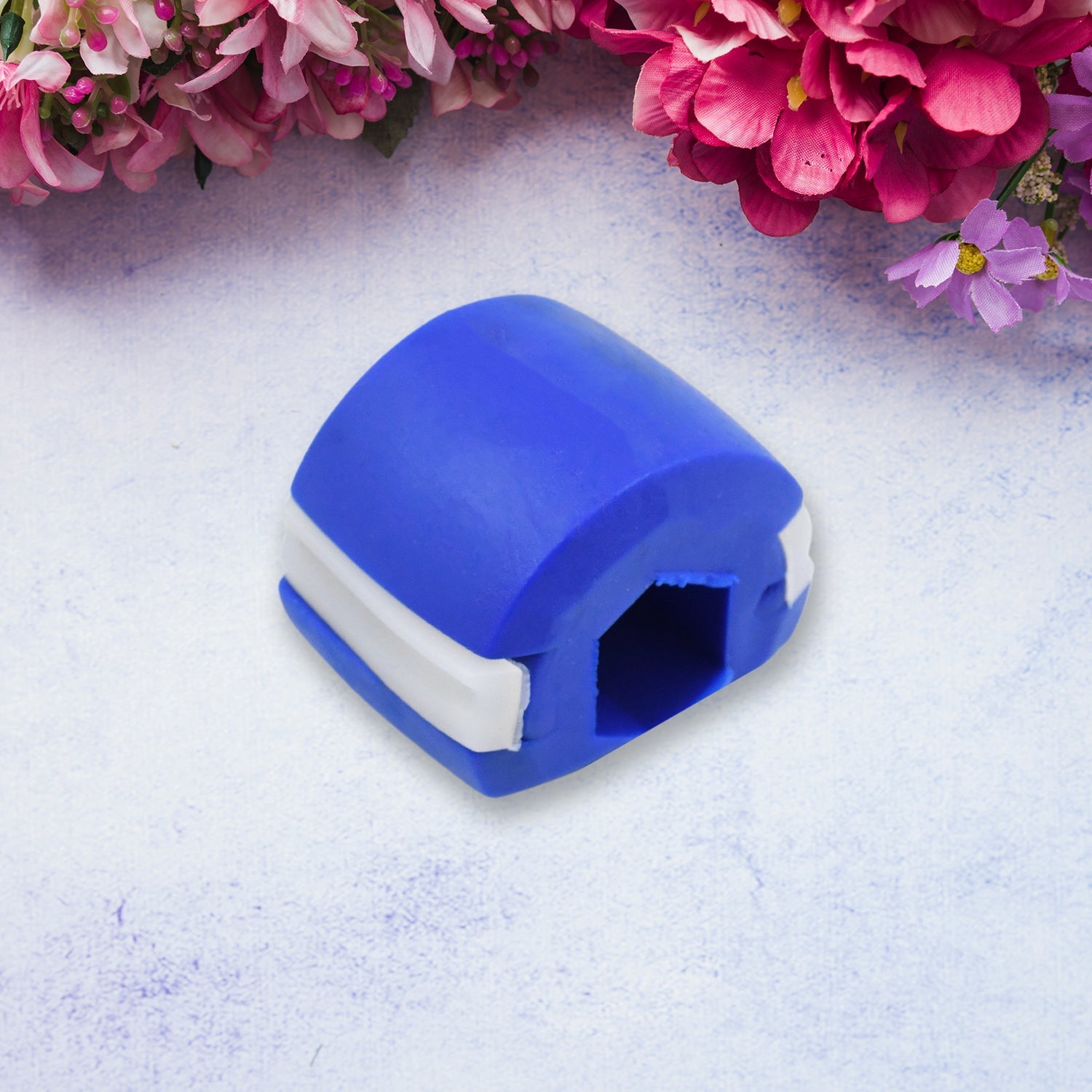 Dark Blue Mouth Exerciser angled view