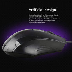 Stylish Wired Optical Mouse for Productivity