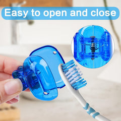 Snap-on clean toothbrush cover