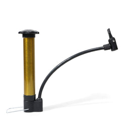 Portable mini air pump in use