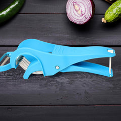 Vegetable and fruit cutter with ergonomic handle