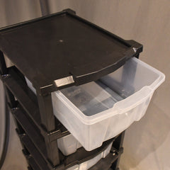 Flexible clear organizer drawer unit