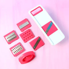 6-in-1 Vegetable Slicer, Grater & Chopper - (Set)