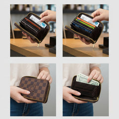 Card holder wallet close-up view