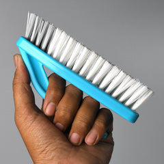 Floor scrub brush with strong plastic handle