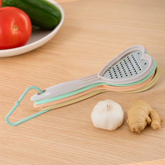 Heart-shaped slicer cutting vegetables