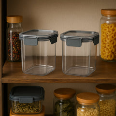 Stackable Apex Press N' Lock food containers in kitchen