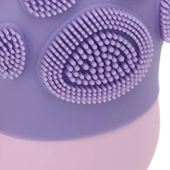 Silicone ice roller with non-slip textured grip base