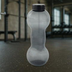 Top view showcasing dumbbell water bottle opening