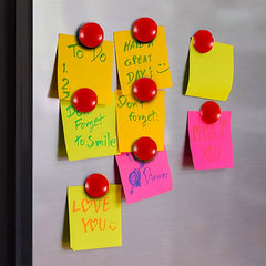 Red magnetoPress circular dots on board