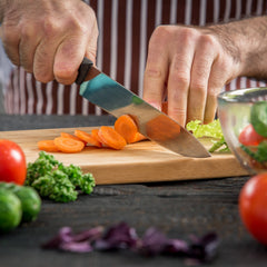 Natural wood cutting board for kitchen