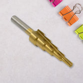 High-Speed Steel Step Drill Bit with Multi-Purpose Accurate Drilling Scale