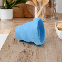 Flexible silicone travel mug FlexiSip Glass