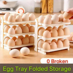 Fold’nStore egg tray folded compactly