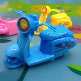Side view of bike shaped pencil sharpener