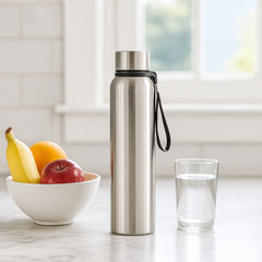 DeoDap Stainless Steel Water Bottle 1000ml - scale