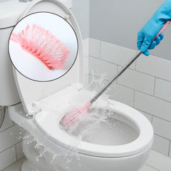 DeoDap long handle toilet cleaning brush with dense bristles
