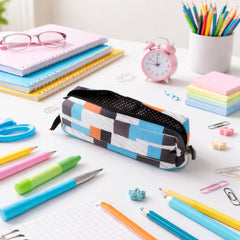 Stationery pouch with zipper closure