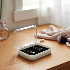 Side view of rectangle jewellery storage box set 12 pieces