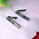 Stainless steel folding large nail clippers with nail file