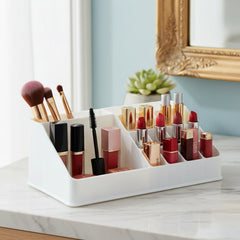 Multipurpose vanity makeup organizer box