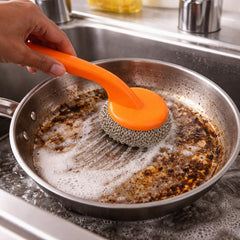 Dish Scrubber with ergonomic handle
