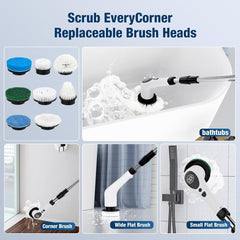 9-in-1 Electric Spin Scrubber - (1 Set)