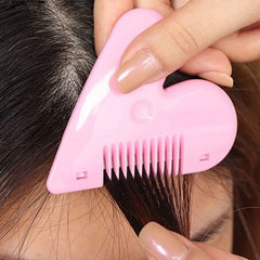 Heart shape baby hair scissors with stainless steel blades